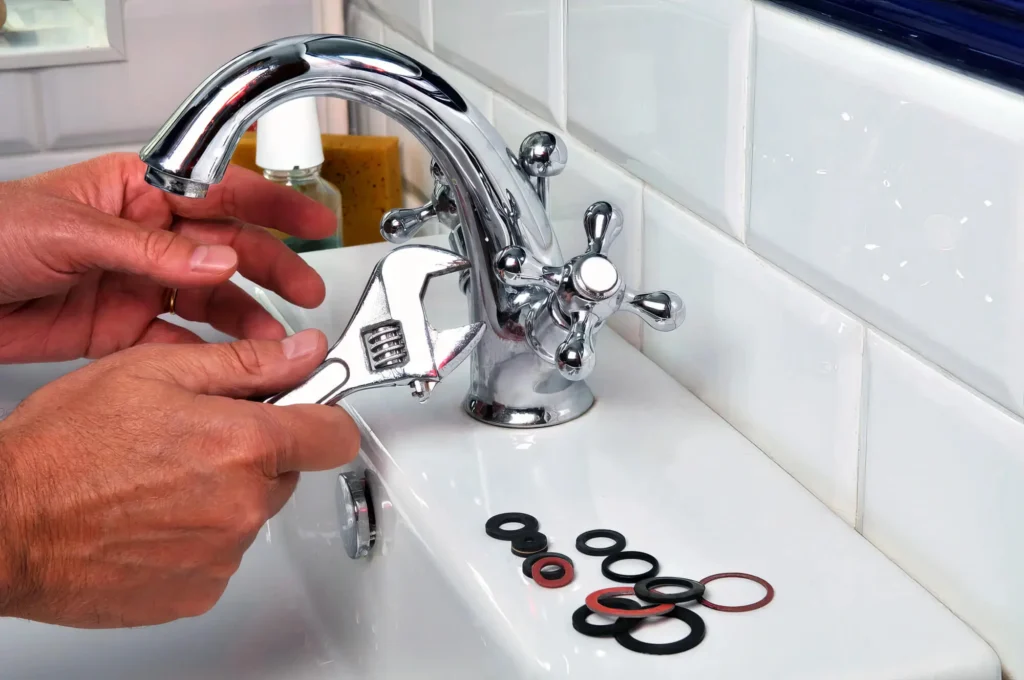 Bathroom faucet repair and fixture replacement by Woodstock Plumbing Pros
