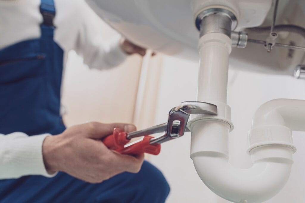 Under sink drain pipe repair service in Woodstock, Georgia