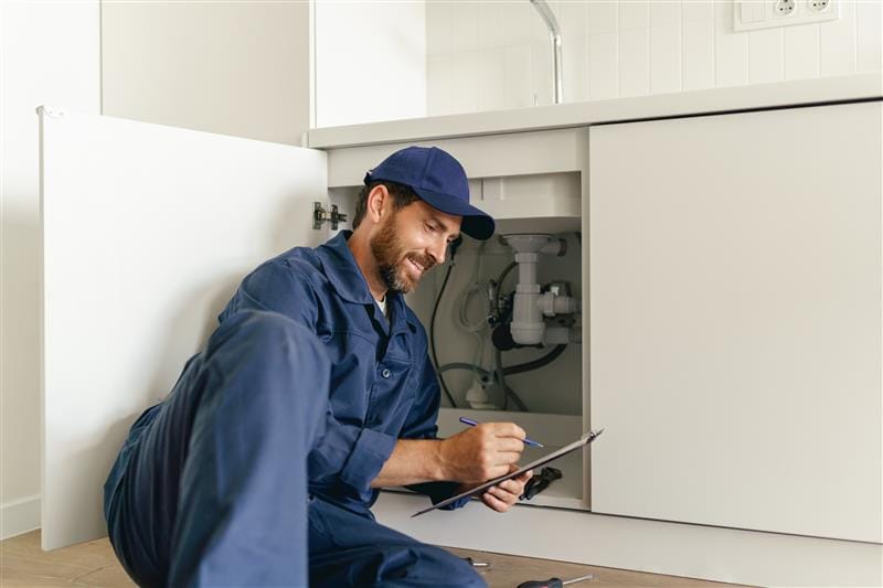 Local Woodstock, Georgia plumber inspecting residential plumbing system